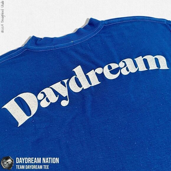 DAYDREAM NATION TEAM DAYDREAM CREWNECK OVERSIZED T SHIRT IN BLUE JEAN - Picture 5 of 11
